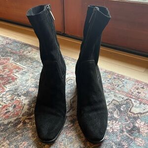 Aquatalia Black Suede Tilly Ankle Booties